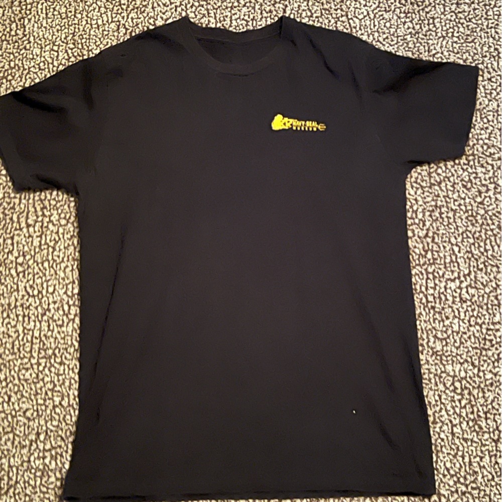 Black navy seal museum short sleeve t-shirt size large